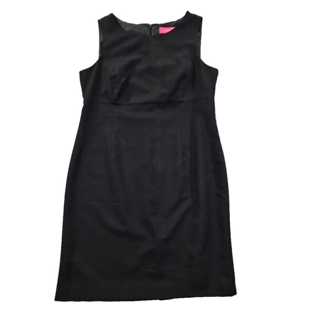 Nine & Co. Suit Separates Midi Dress Size 16 Black Sleeveless‎ EUC Old Money